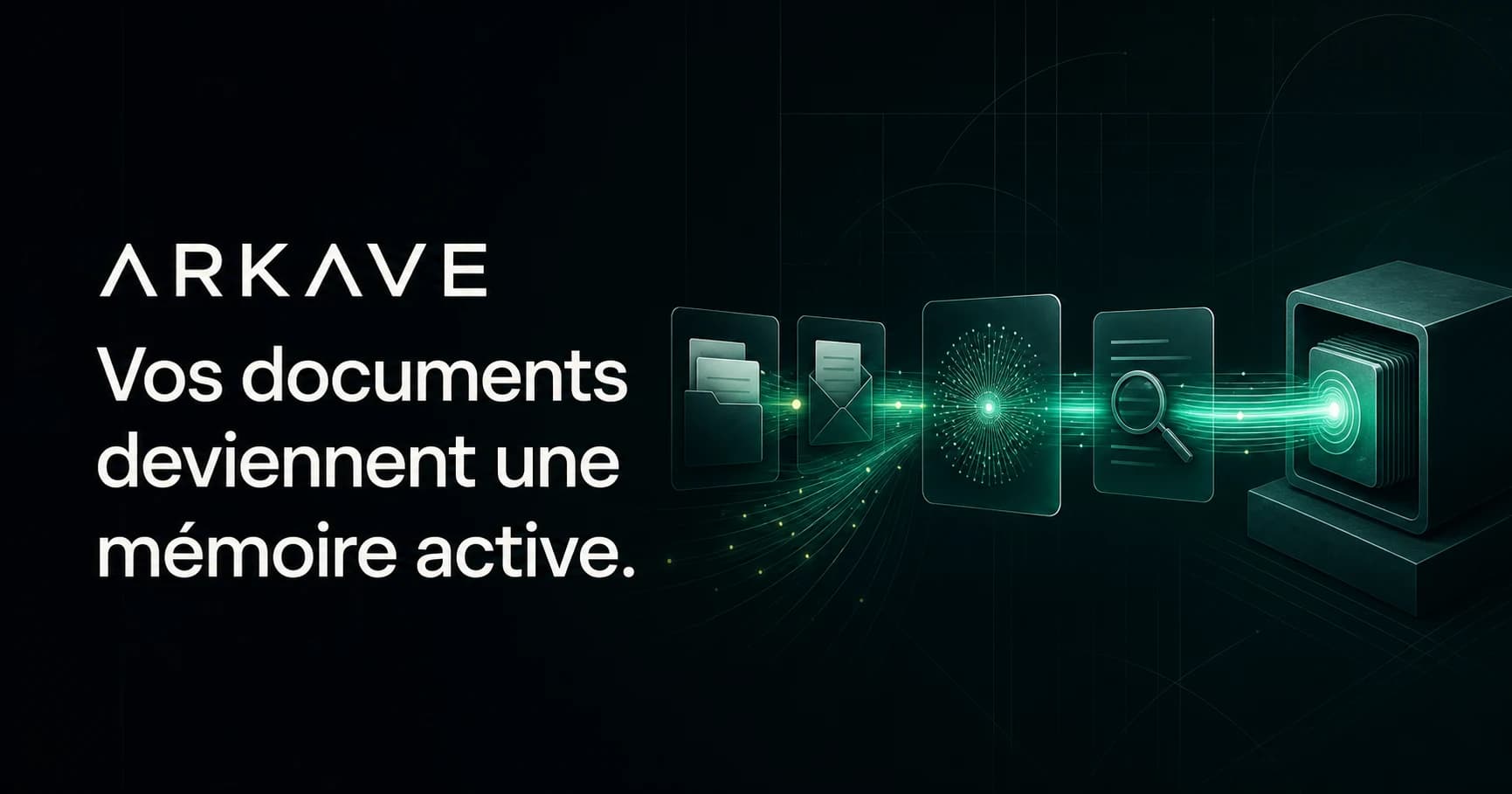 Arkave transforme les dossiers, courriers et documents en une mémoire active, recherchable et sécurisée.